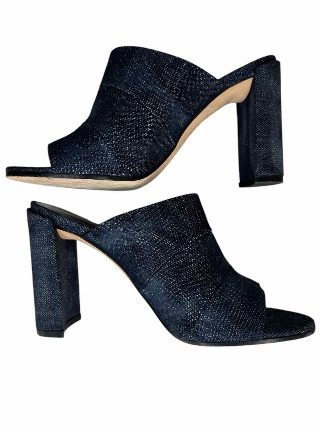 Stuart Weitzman Denim Block Heels Size 7.5