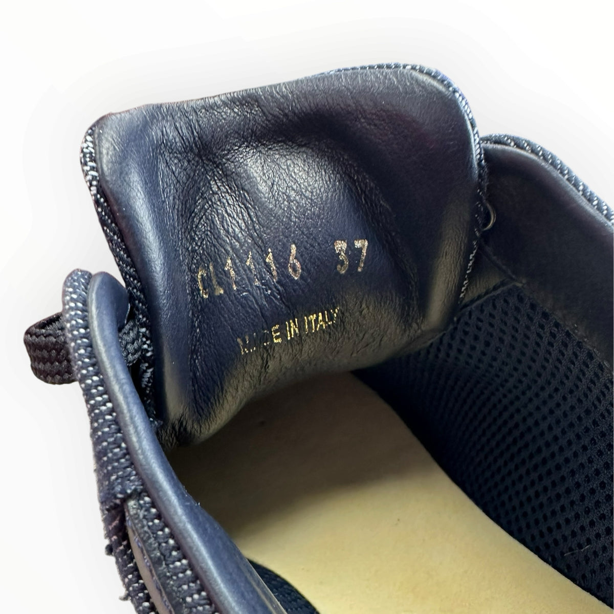 Louis Vuitton Blue Monogram Denim Run Away Sneakers Size 37