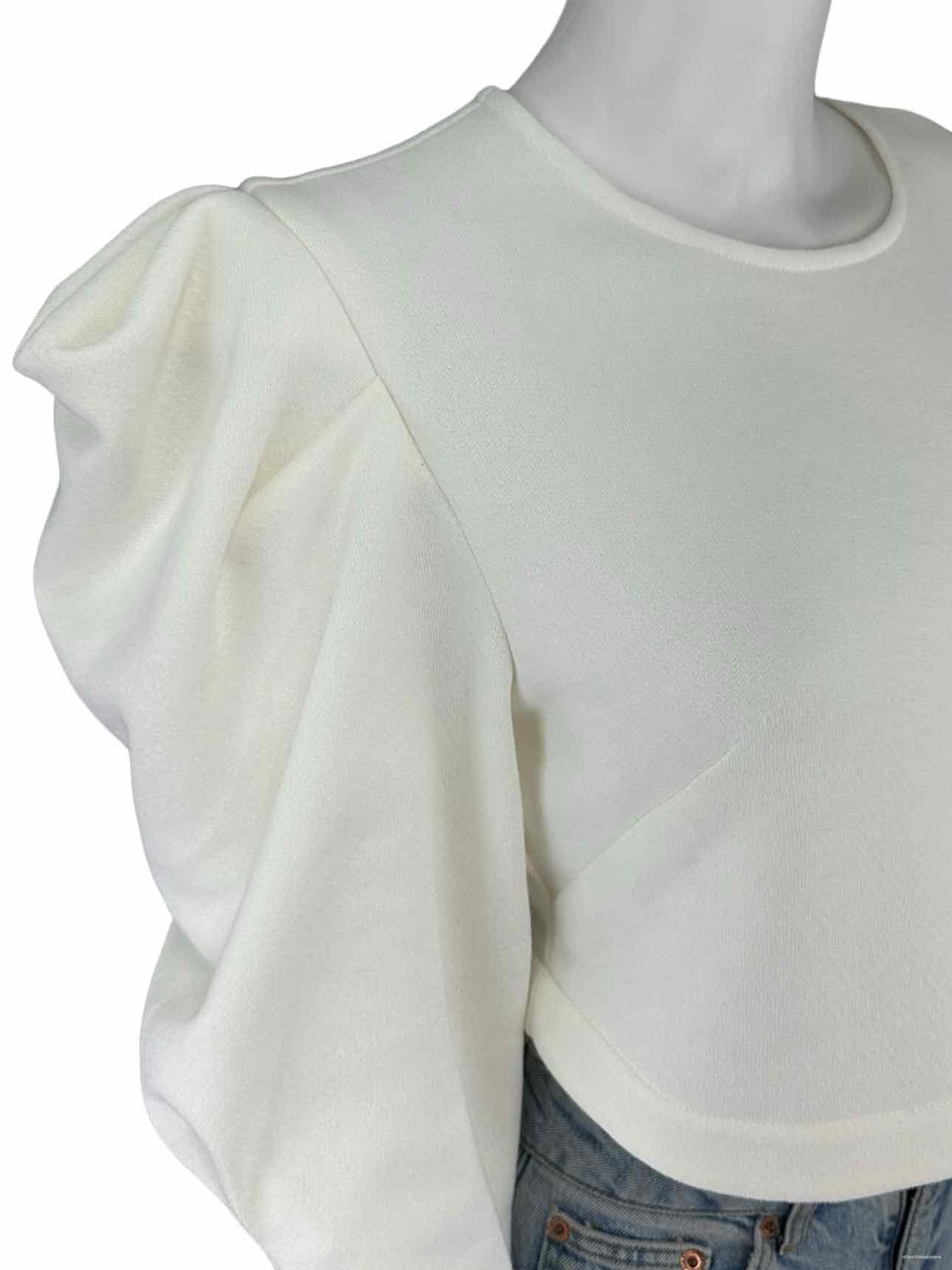 KOCH Cream 100% Cotton Knit Top Size S