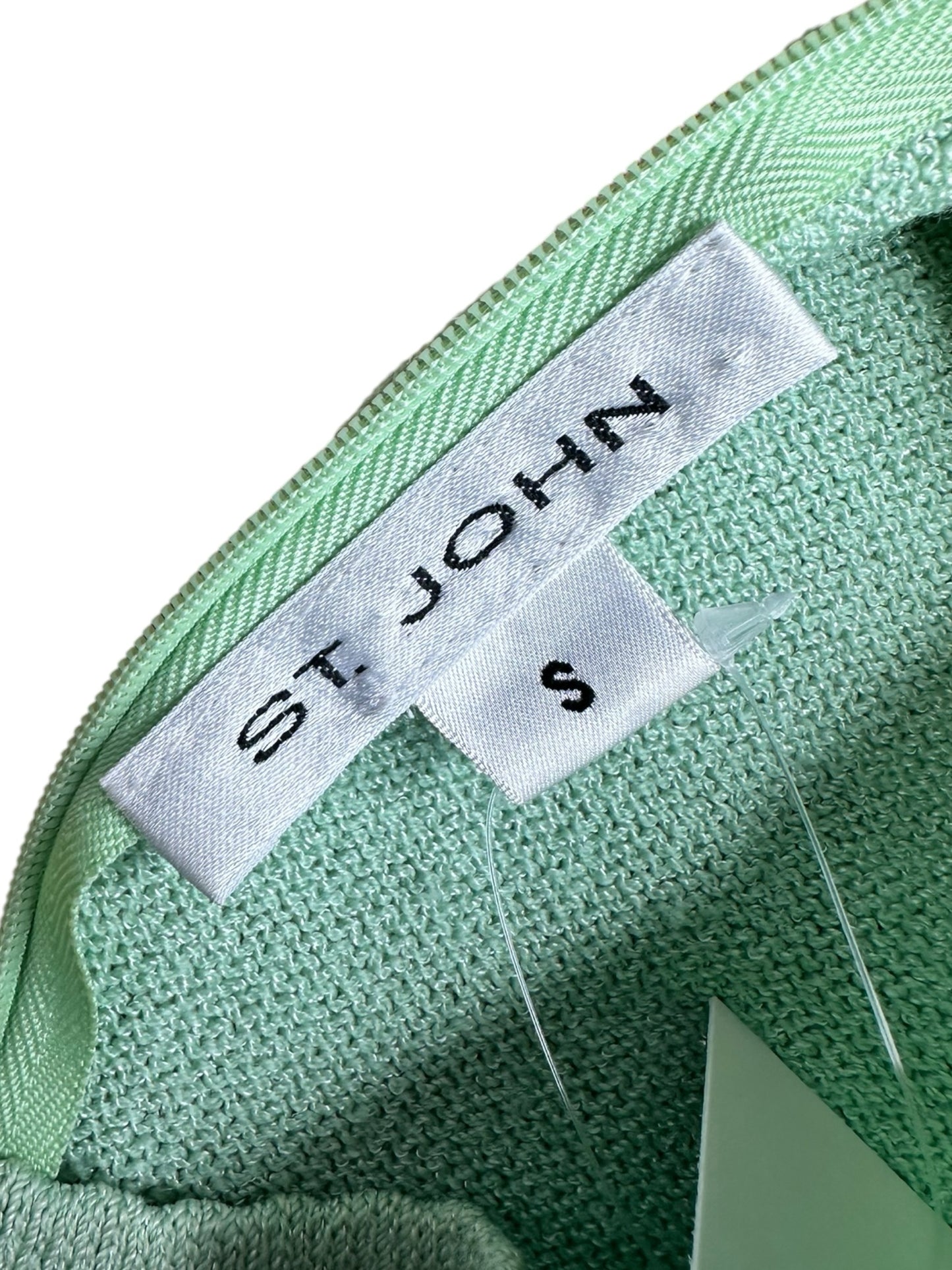 St. John Light Green Knit Tank Size S