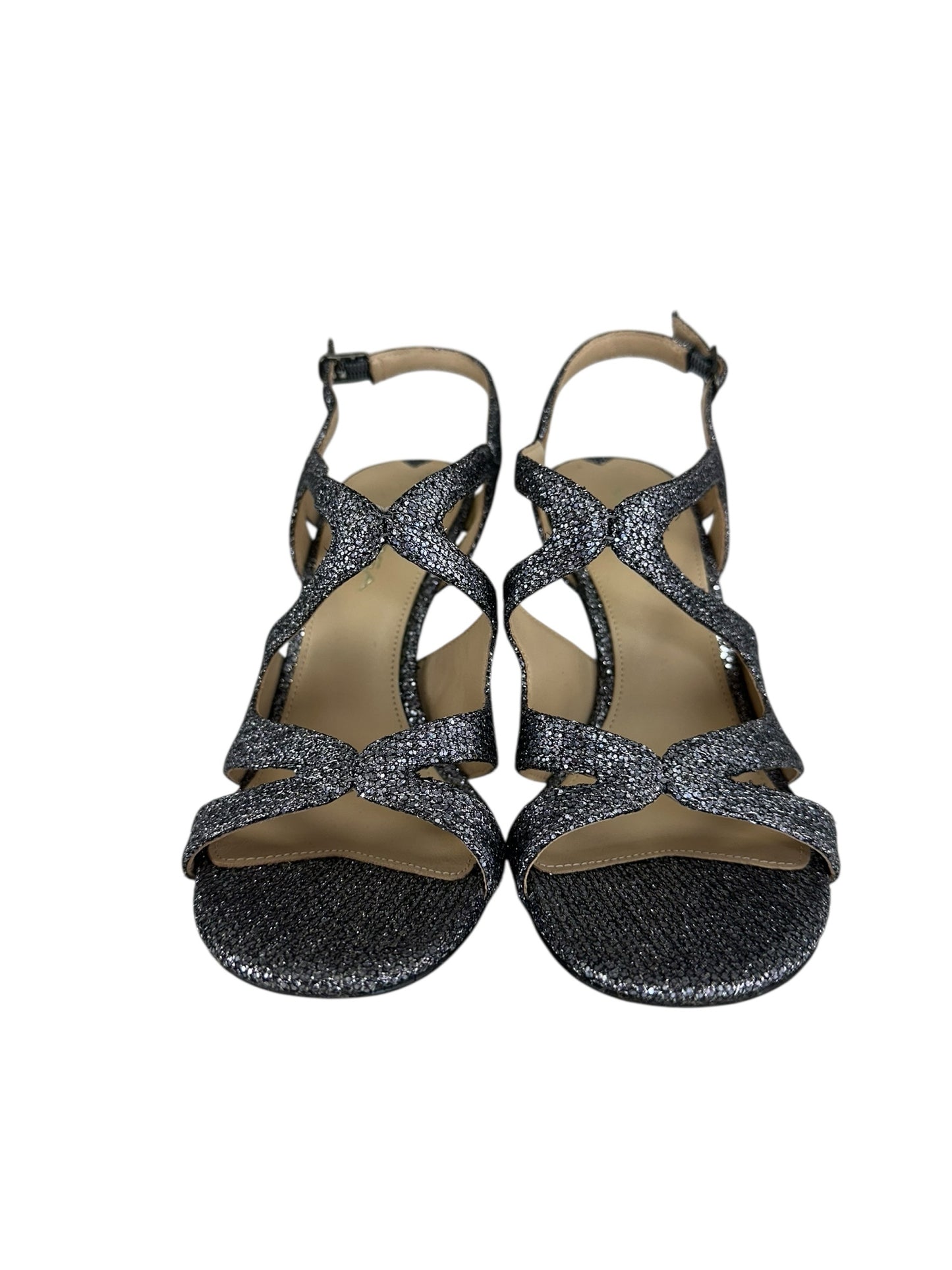 Via Spiga Silver Glitter Pumps Size 7.5