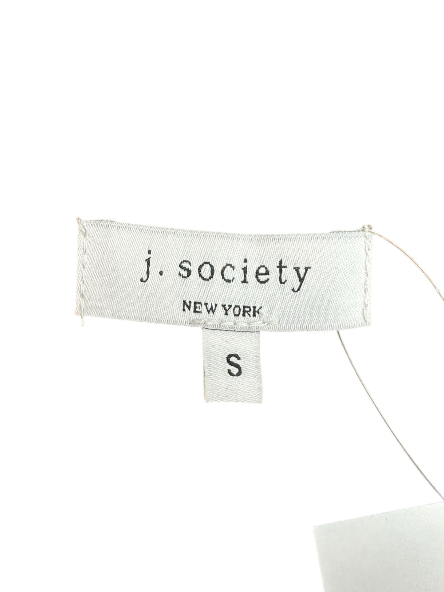 j. society Brown Vegan Leather Blazer Size S