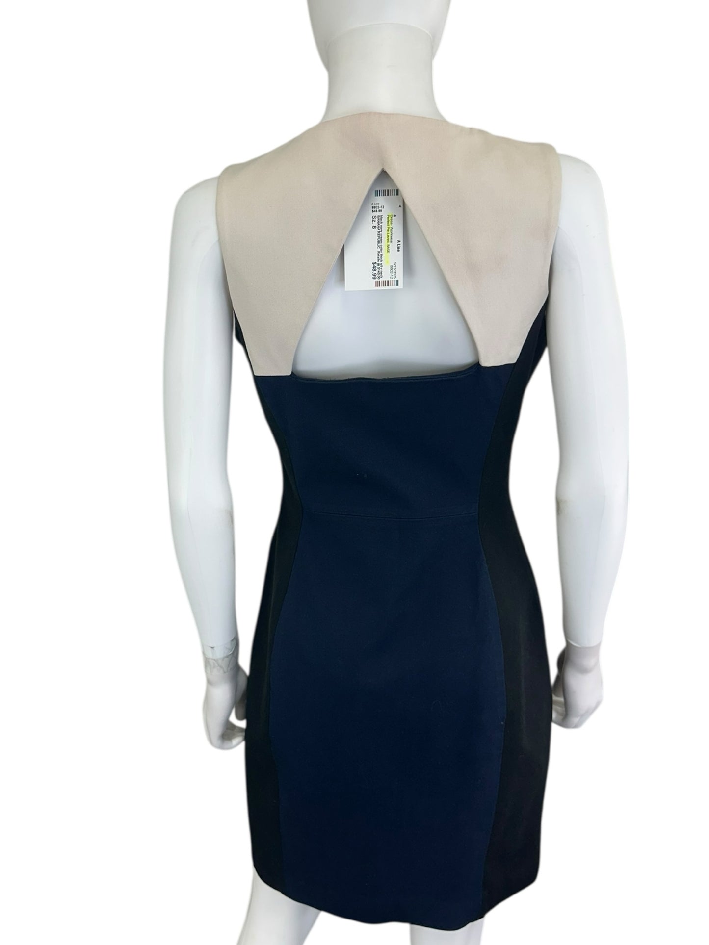 BANANA REPUBLIC Colorblock Midi Dress Size 8