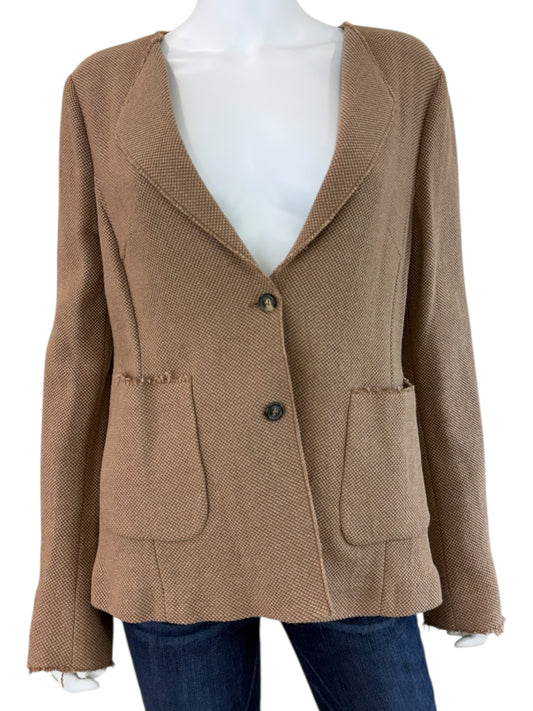 Piazza Sempione Brown Wool Blend Jacket Size 4