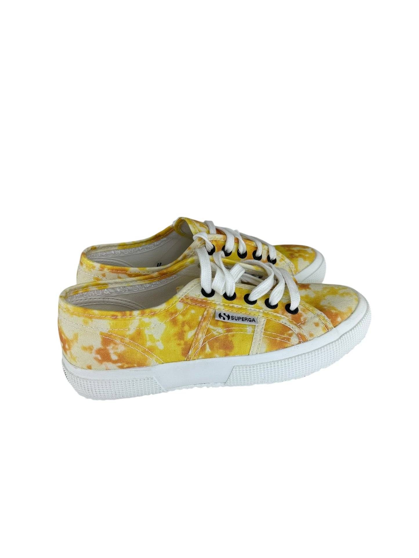 SUPERGA Yellow Tie Dye 2750 Sneakers Size 36