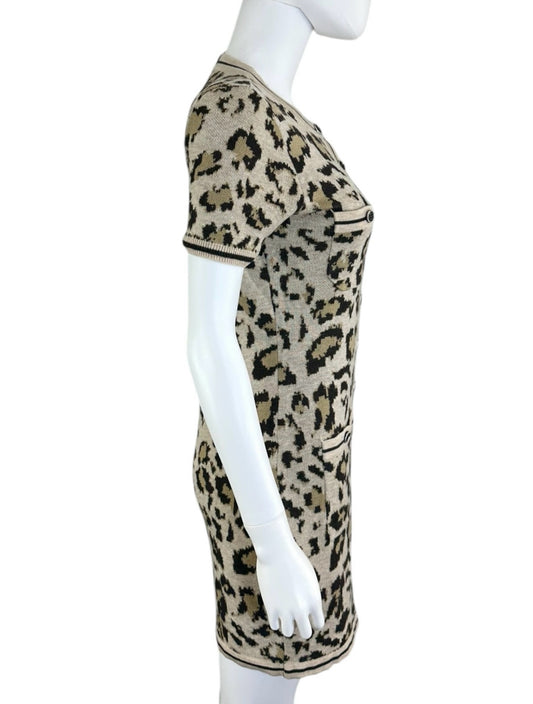 heartloom Leopard Print Vivette Sweater Dress Size XS