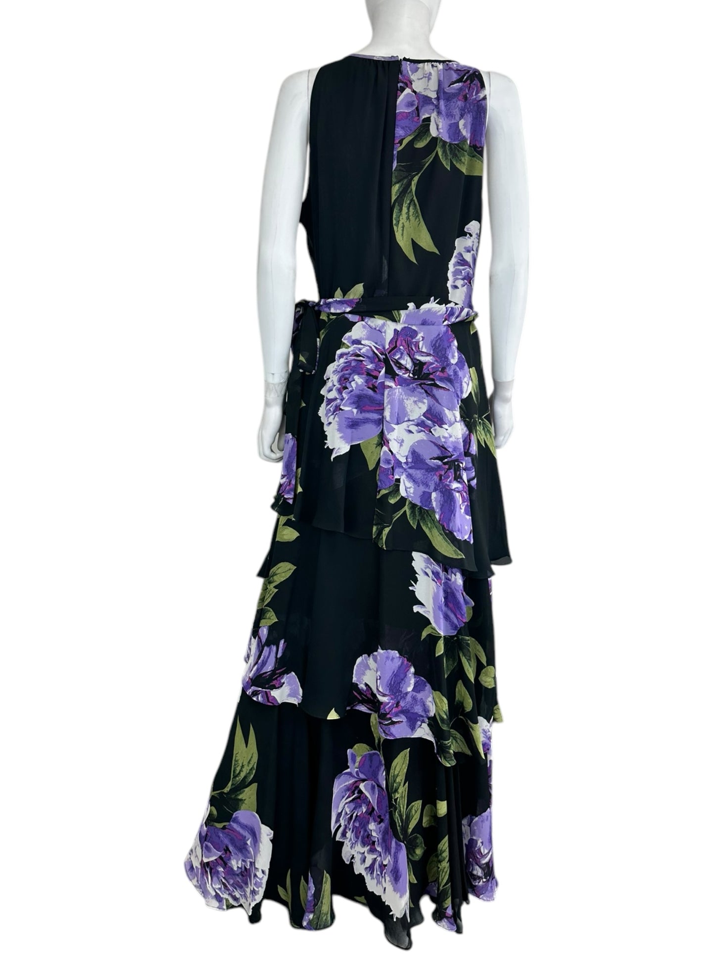 alex marie Black Floral Dress Size 12
