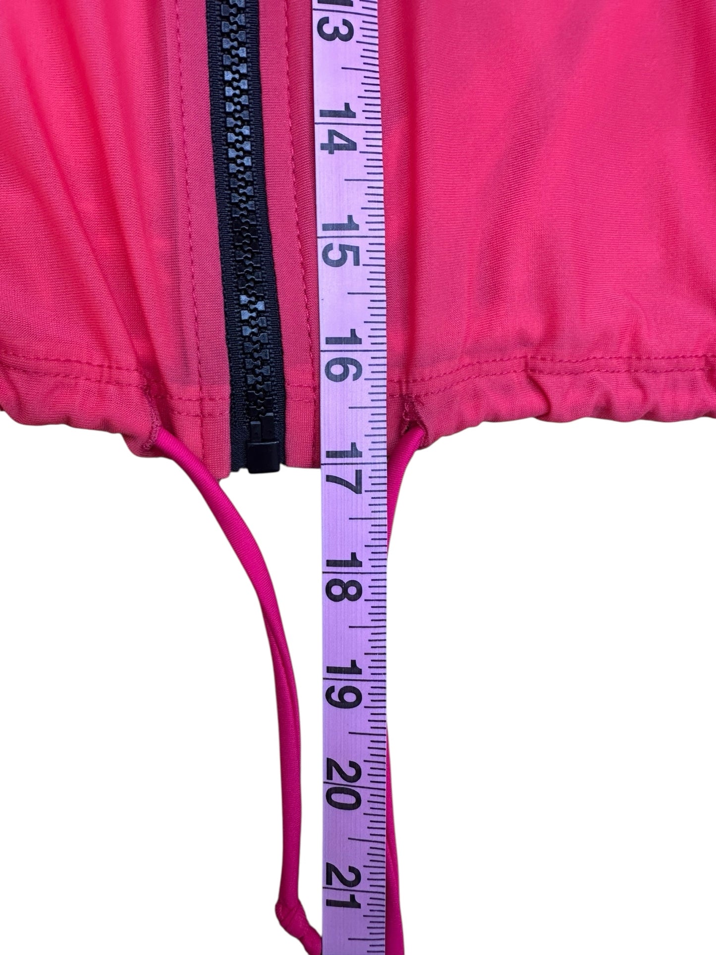 Lanston Hot Pink Mesh Jacket Size M