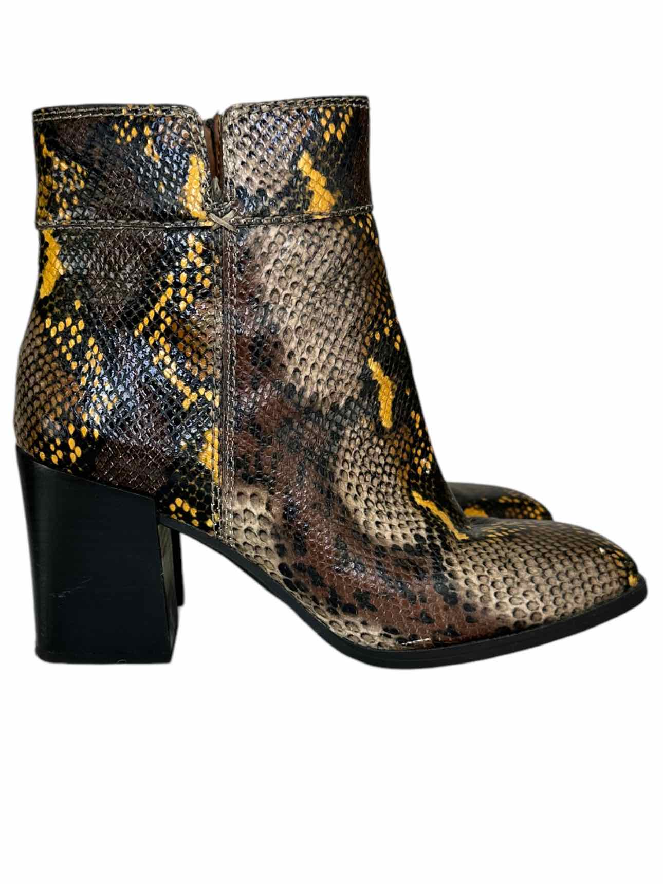 Franco Sarto Generous Python Booties Size 7.5