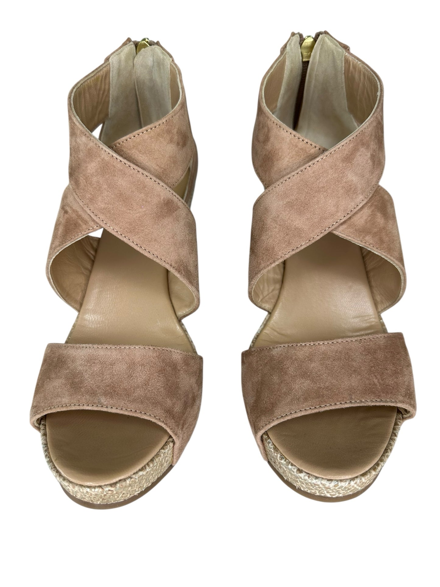 CORDANI Brown Suede Shimmer RAVI Platform Sandal Size 39