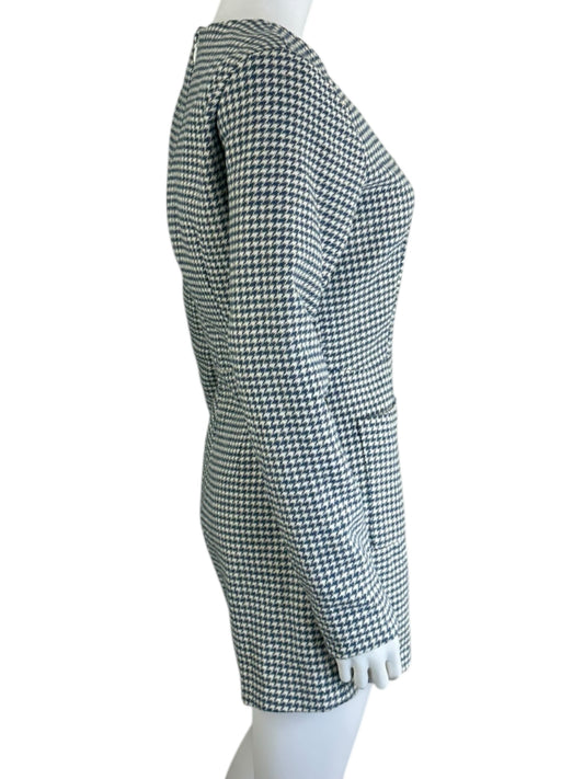 Sage The Label NWT Blue Houndstooth Journaling Romper Size L