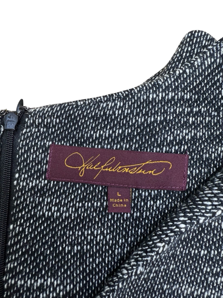 Hal Rubenstein NWT Black Tweed Midi Dress Size L