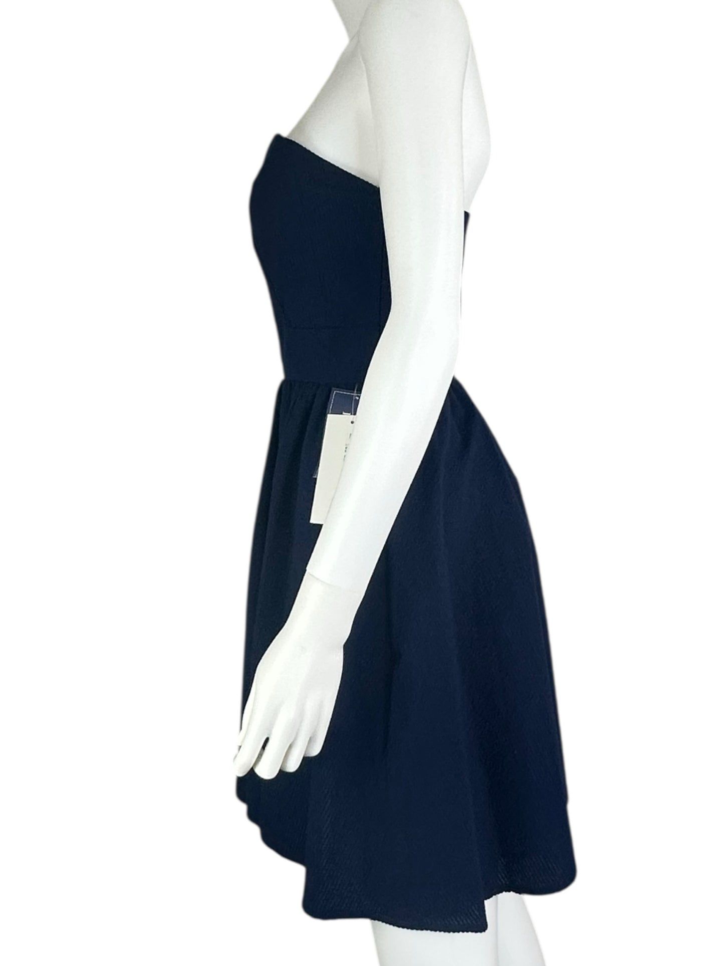 Lauren James NWT Navy SAVANNAH Strapless Mini Dress Size S