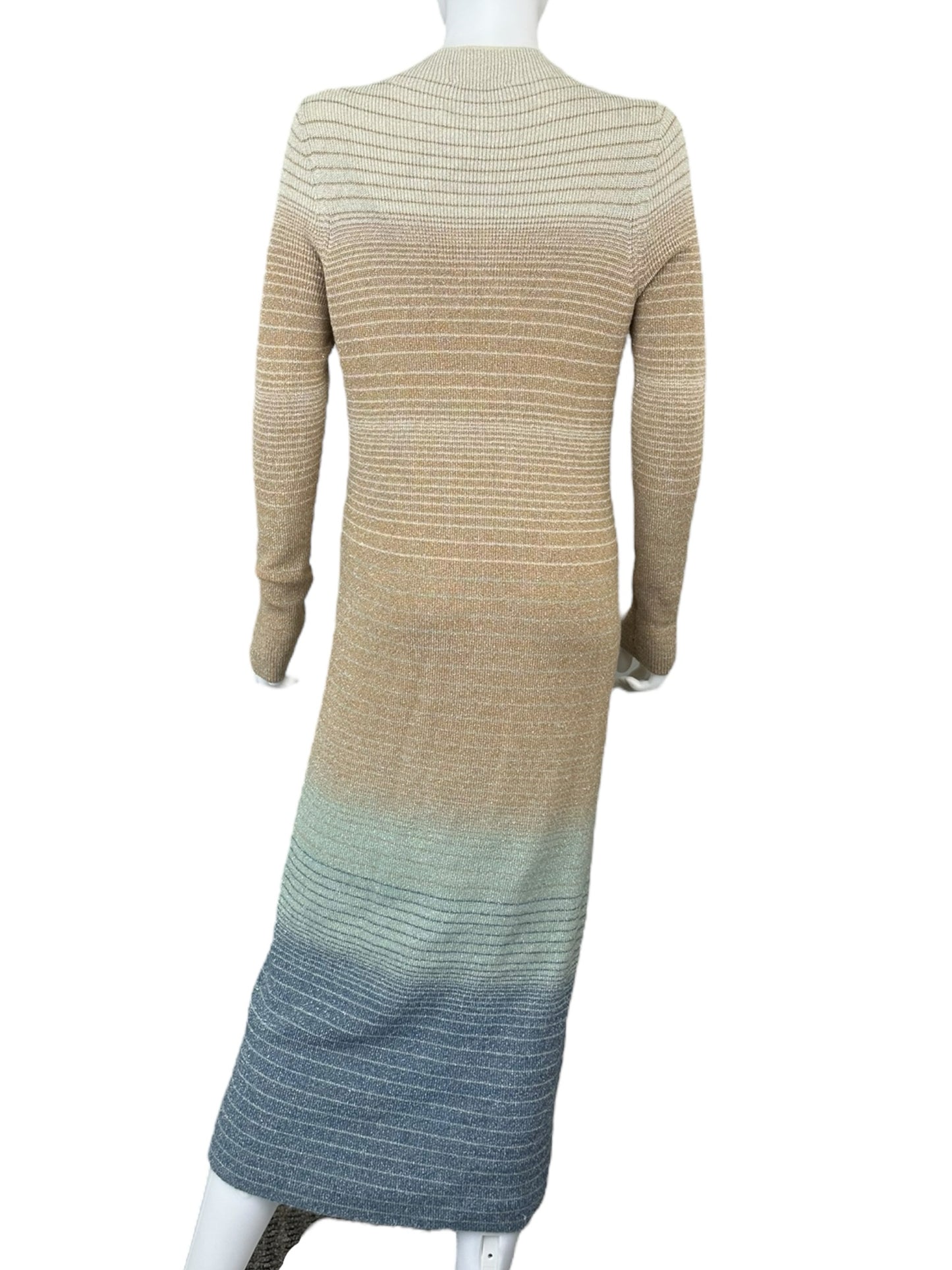 Ann Taylor Striped Ombre Sweater Dress Size S