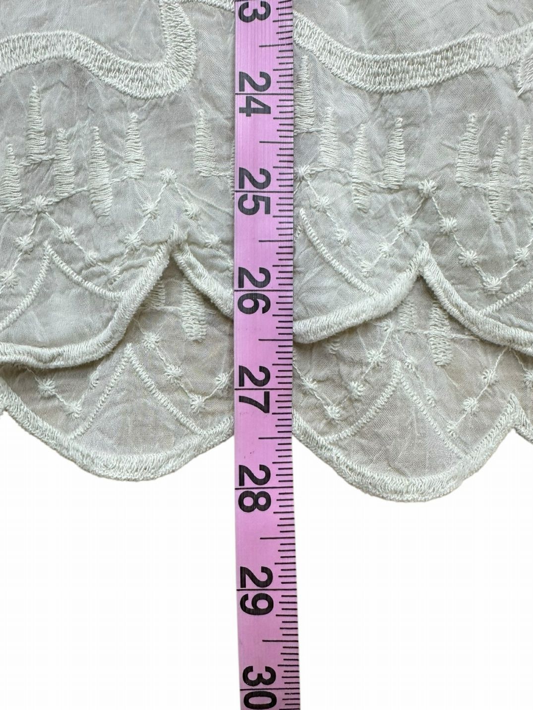 Johnny Was Cream Embroidered Tunic Top Size L