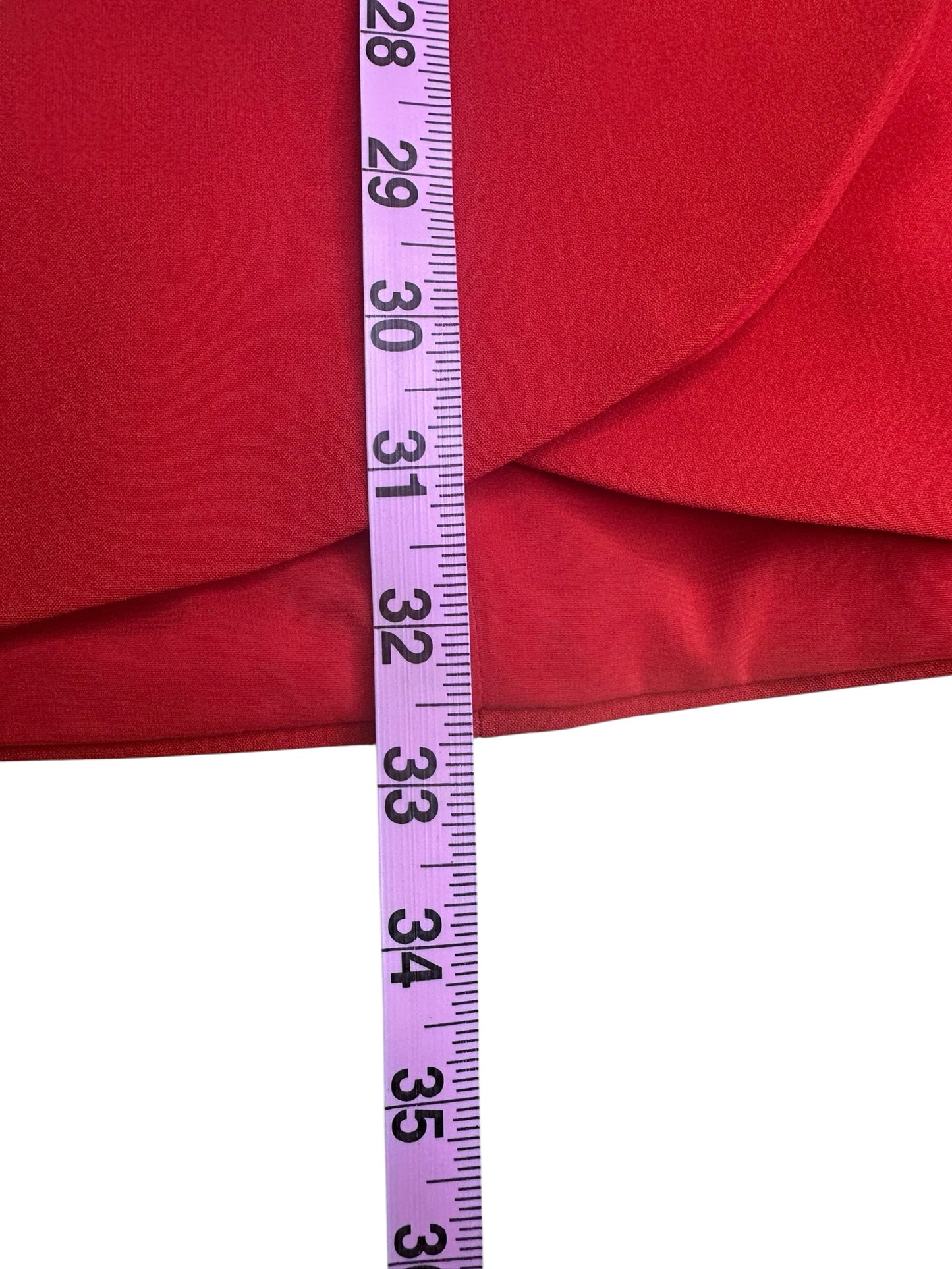 alice & olivia Red Lennon Surplice Mini Dress Size 8