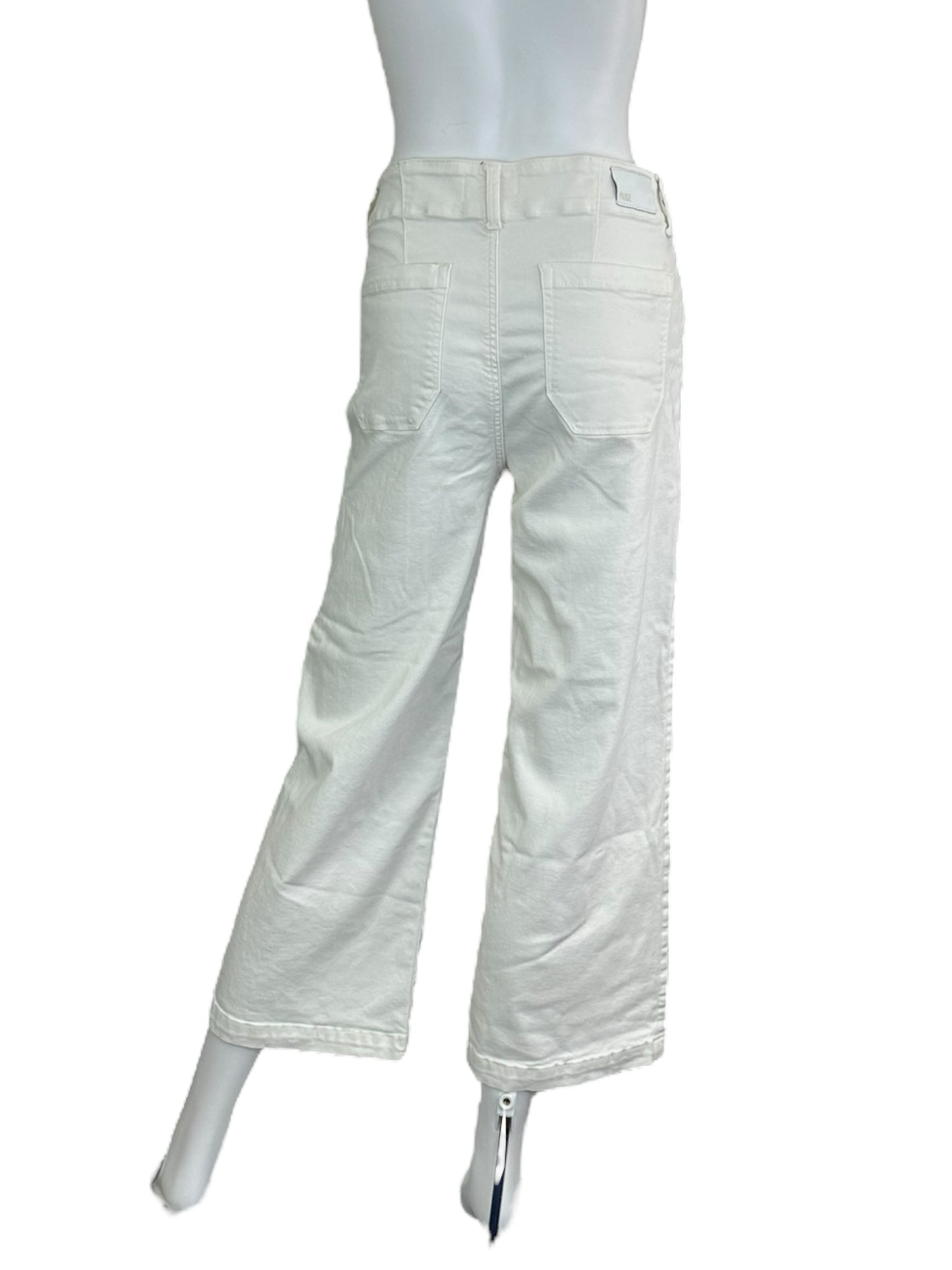 PAIGE White Wide Leg Jean Size 27