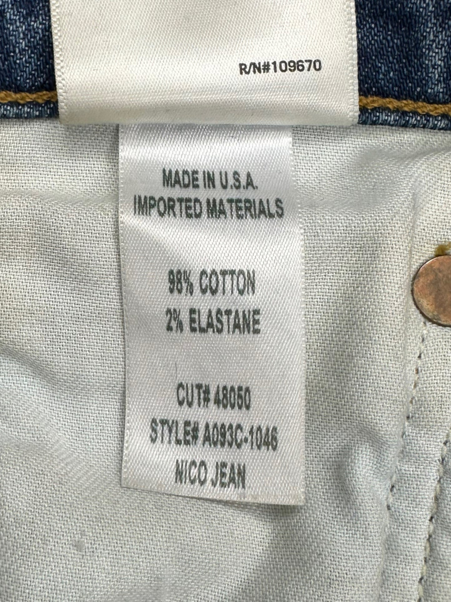 AGOLDE Blue Denim NICO Jeans Size 26