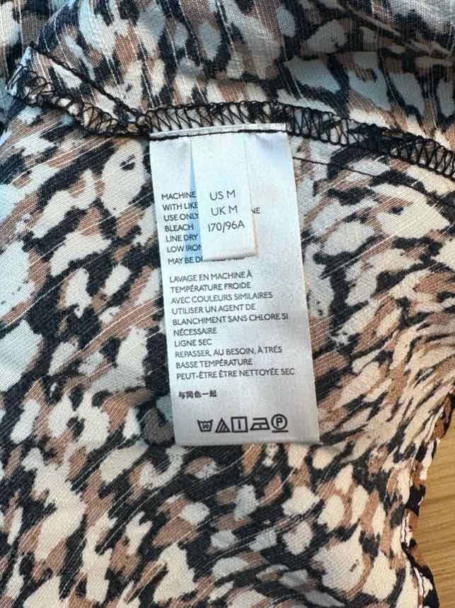 Free People NWT Leopard Print Wrap Dress Size M