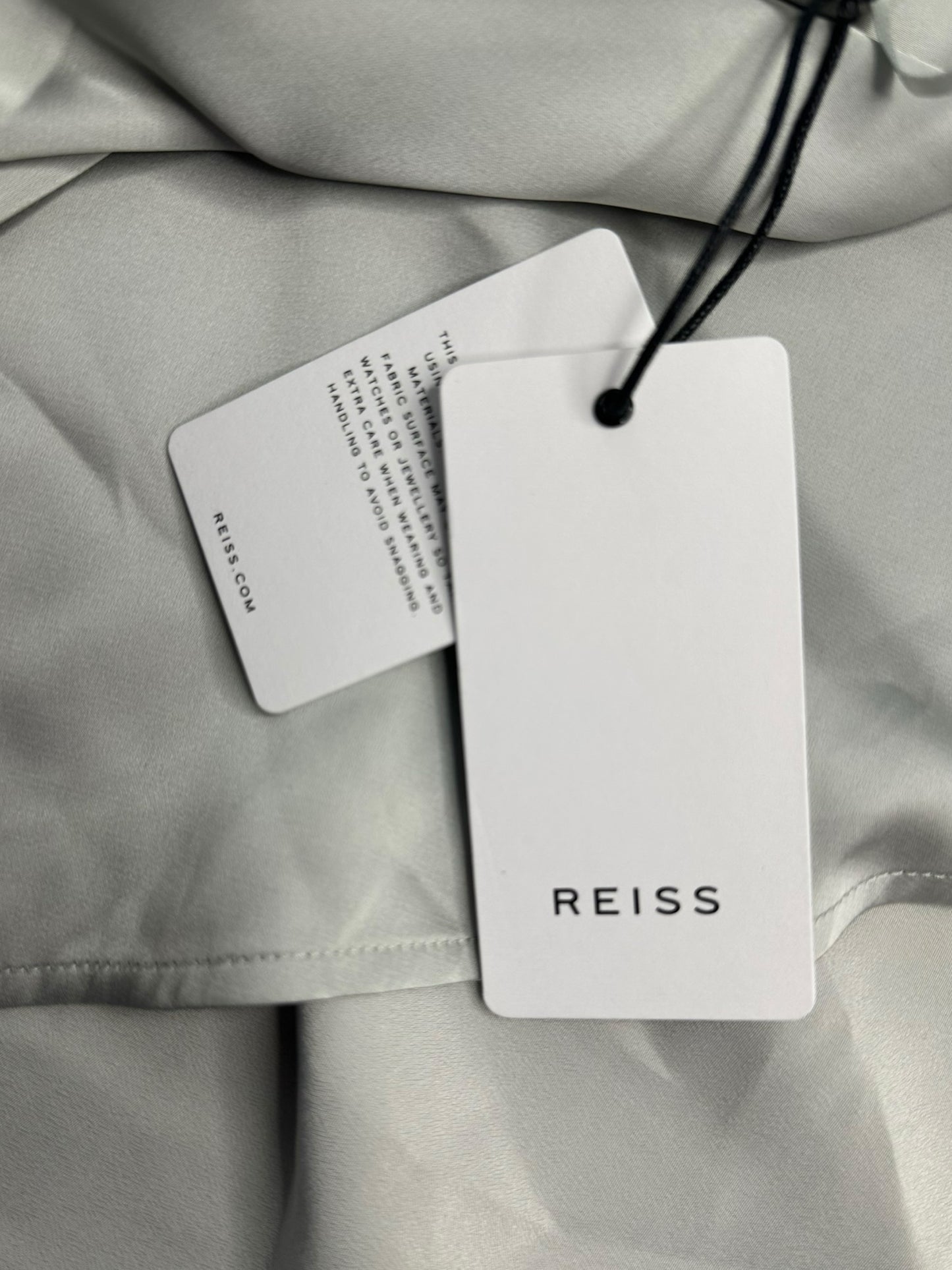 NWT Reiss Silver Halter Blouse Size 6 B
