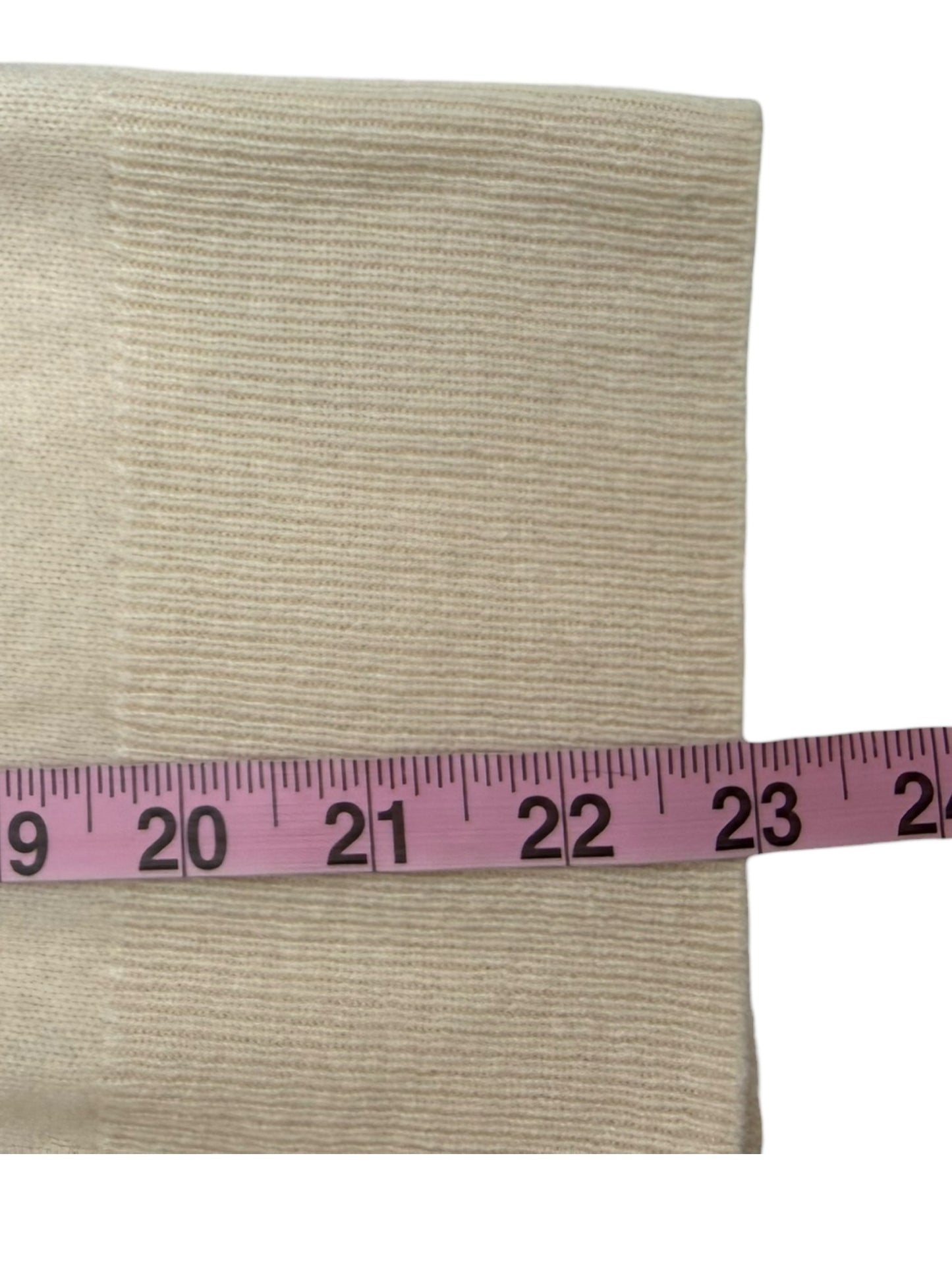 TAHARI NWT Ivory 100% Cashmere Sweater Size M