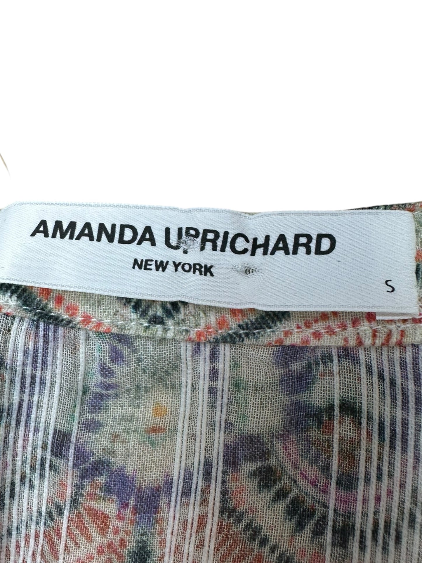 AMANDA UPRICHARD Multi Color Boho Blouse Size S