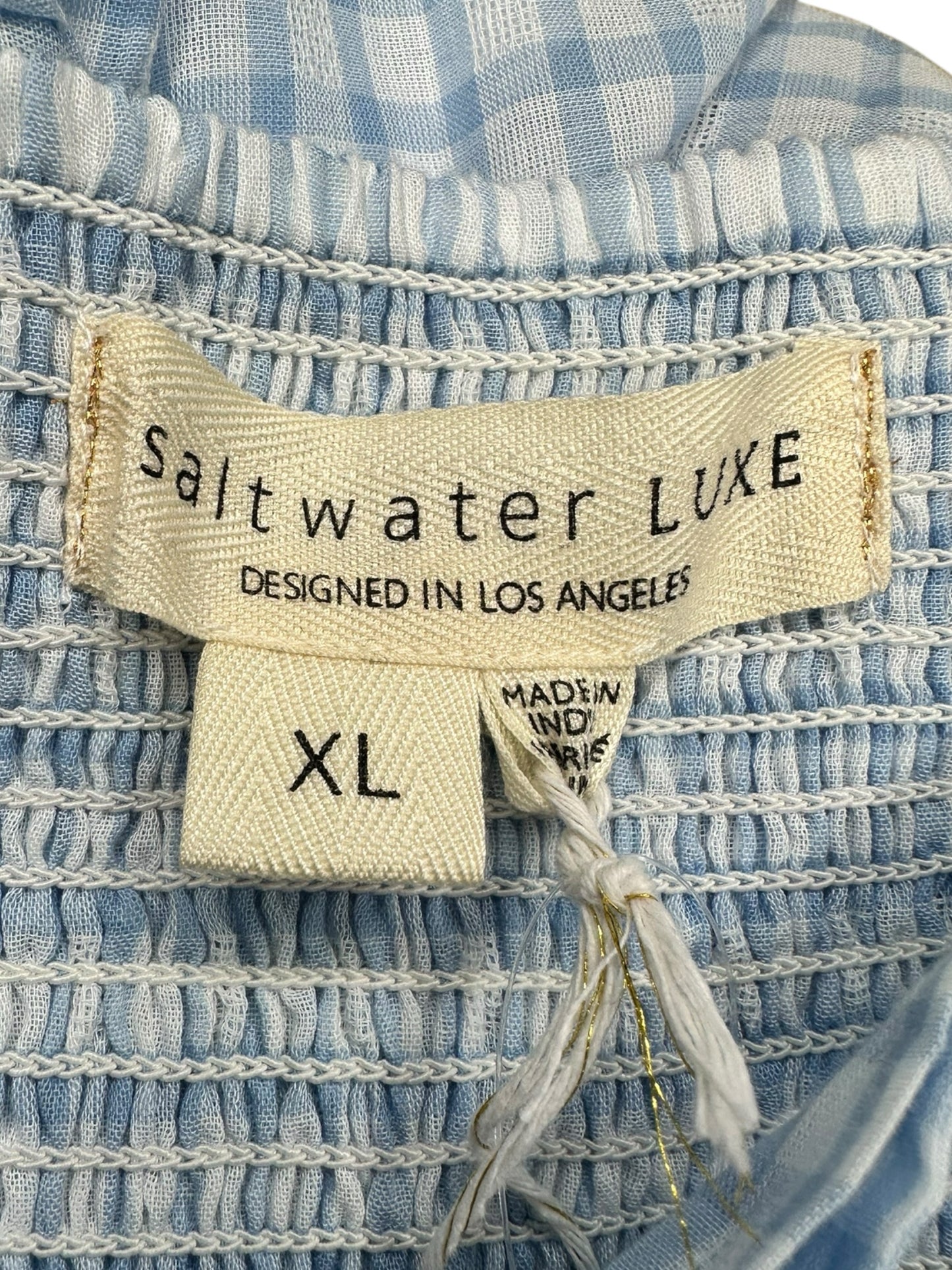 NWT Saltwater Luxe Blue Maxi Sundress Size XL