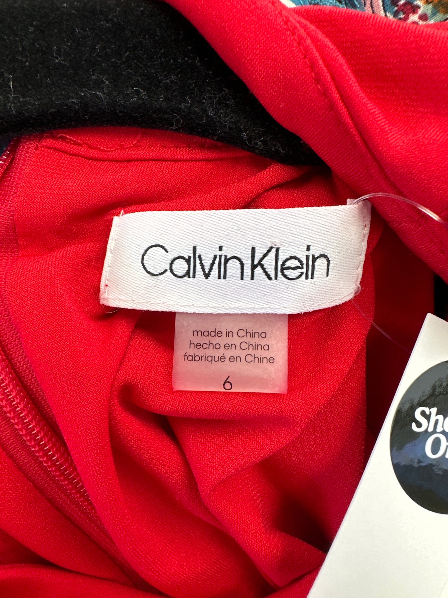 Calvin Klein NWT Red Mini Dress Size 6