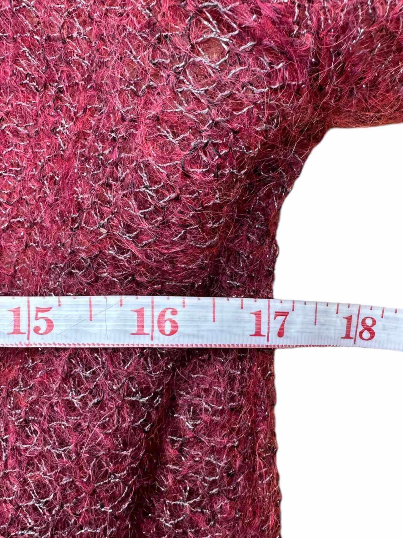 EILEEN FISHER Burgundy Sweater Cardigan Size PS
