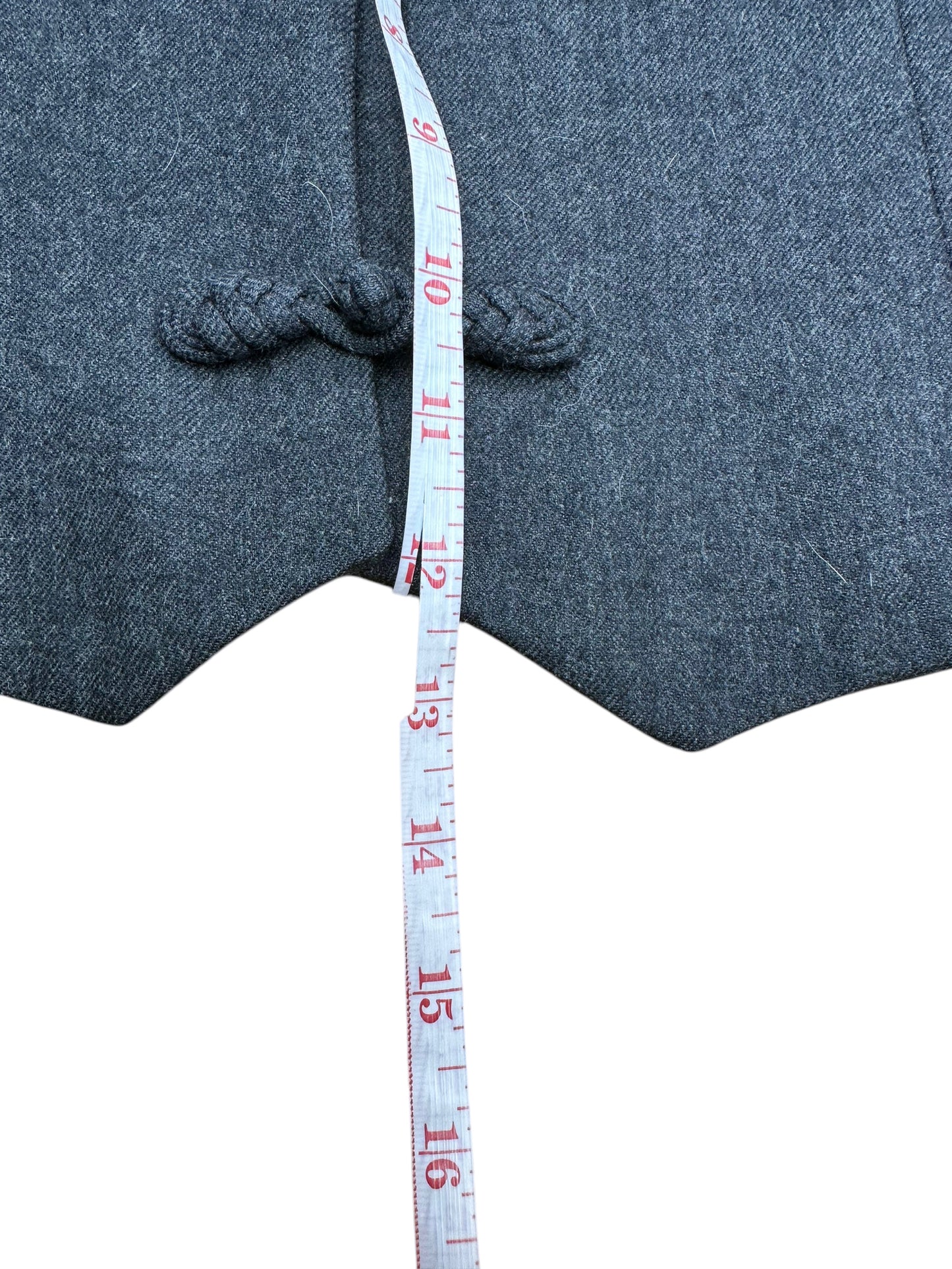 LANDS' END 100% Wool Gray Vest Size 6