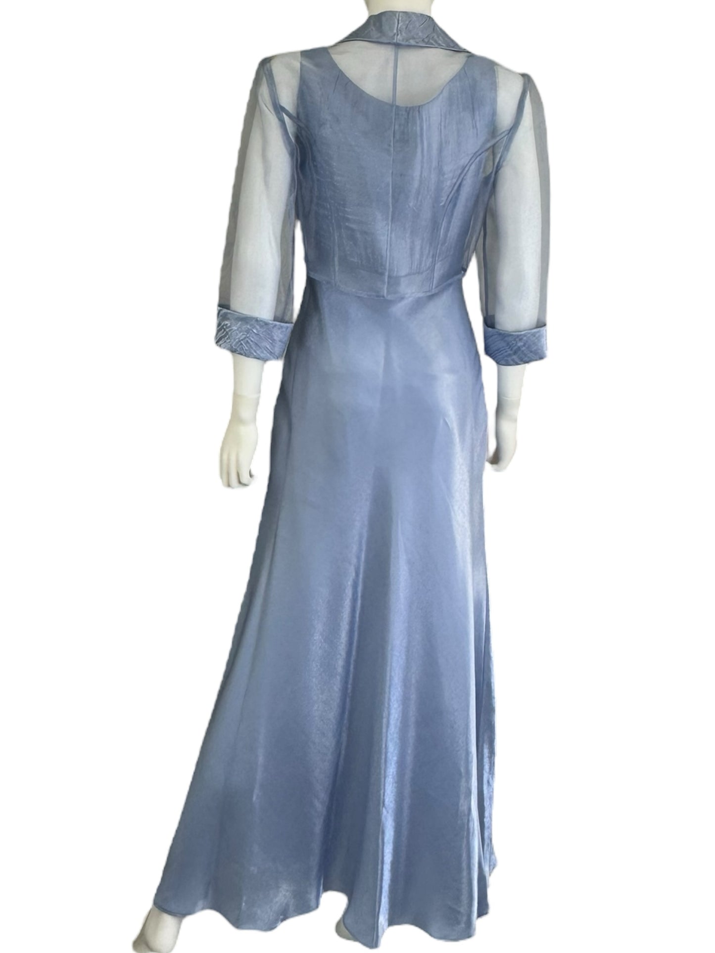 ALEX EVENINGS Dusty Blue Formal Dress Size 6