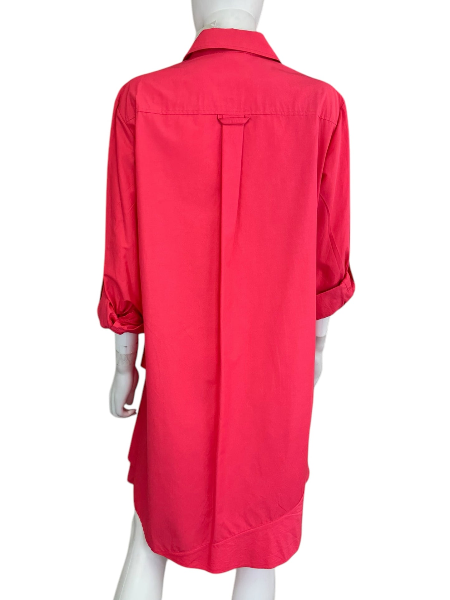 finley Pink Button Dress Size L