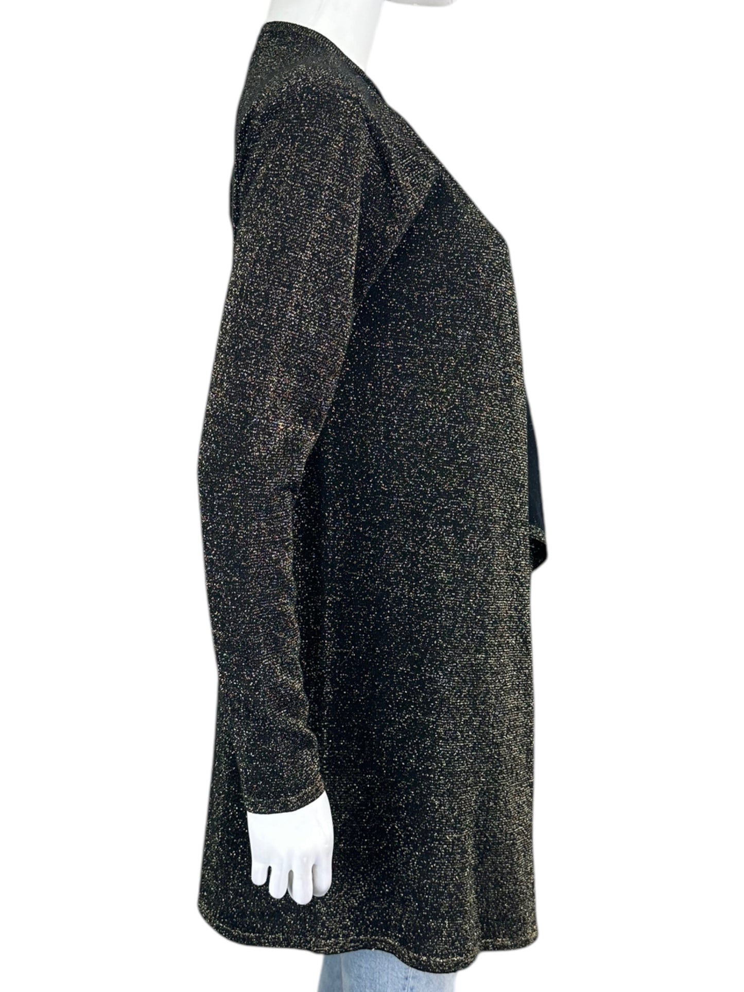 MICHAEL Michael Kors Black and Gold Cardigan Size XS
