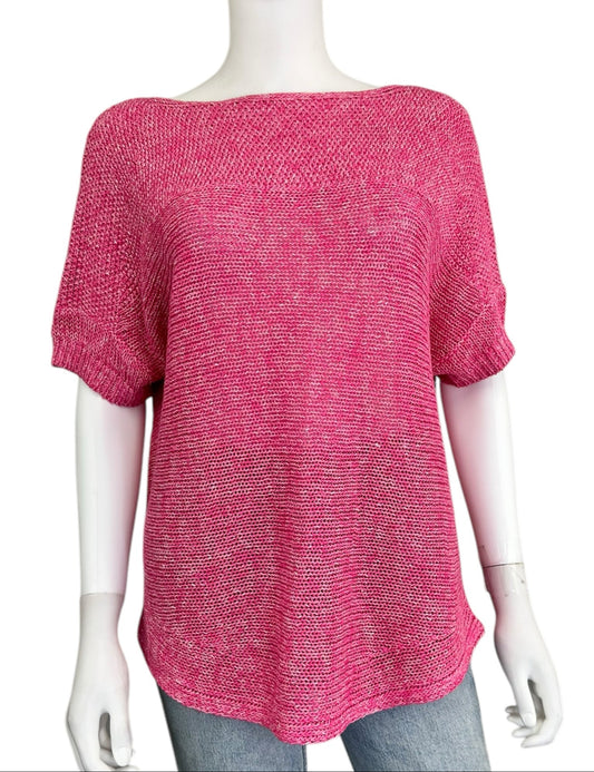 Tommy Bahama NWT Pink Linen Blend Sweater Size S