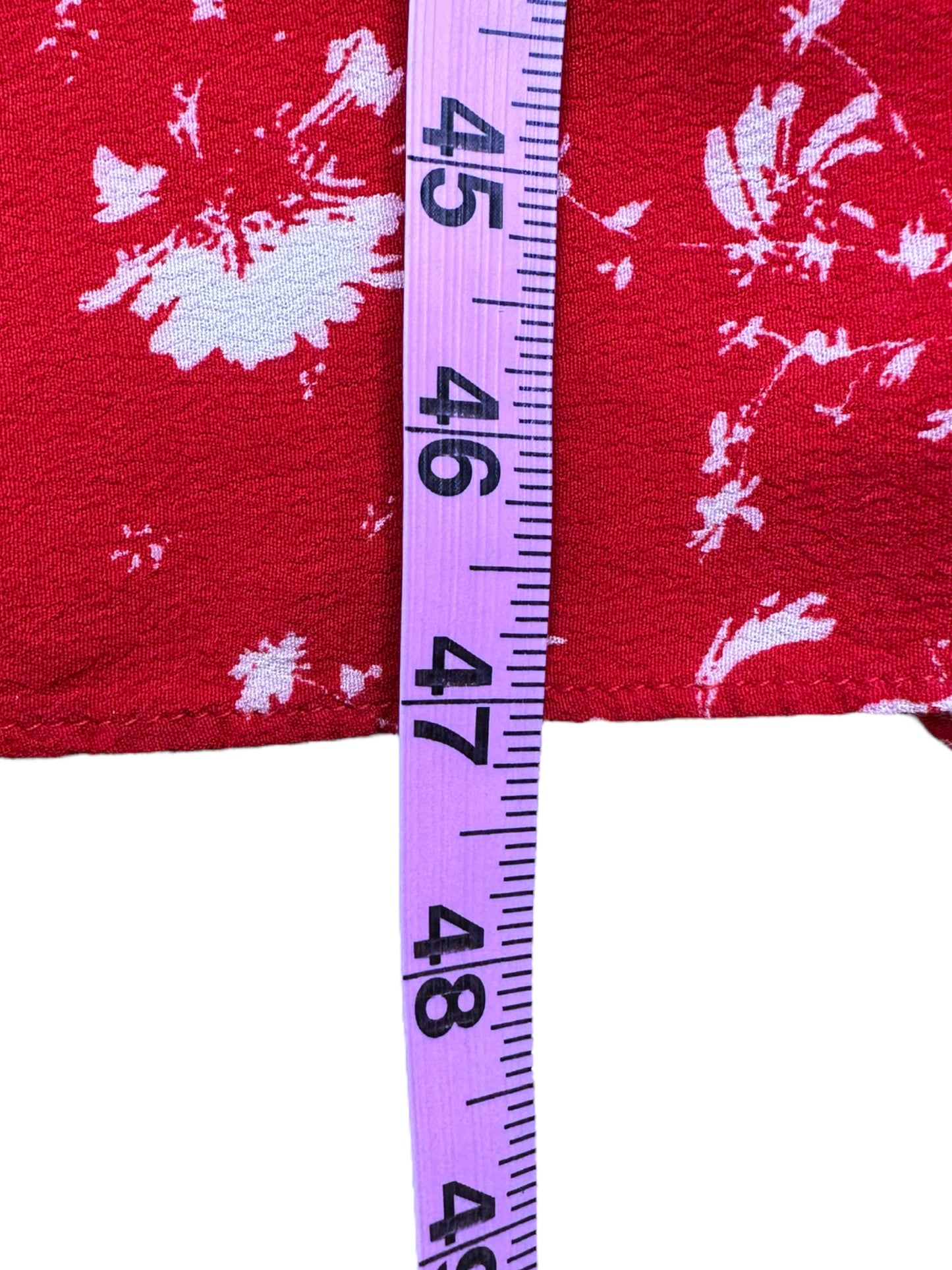 Free People Red Flowy Jumpsuit Size S