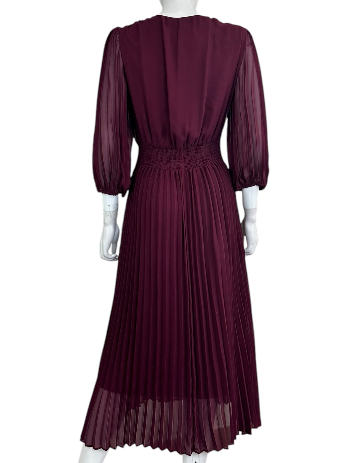 Taylor Maroon Maxi Dress Size 8