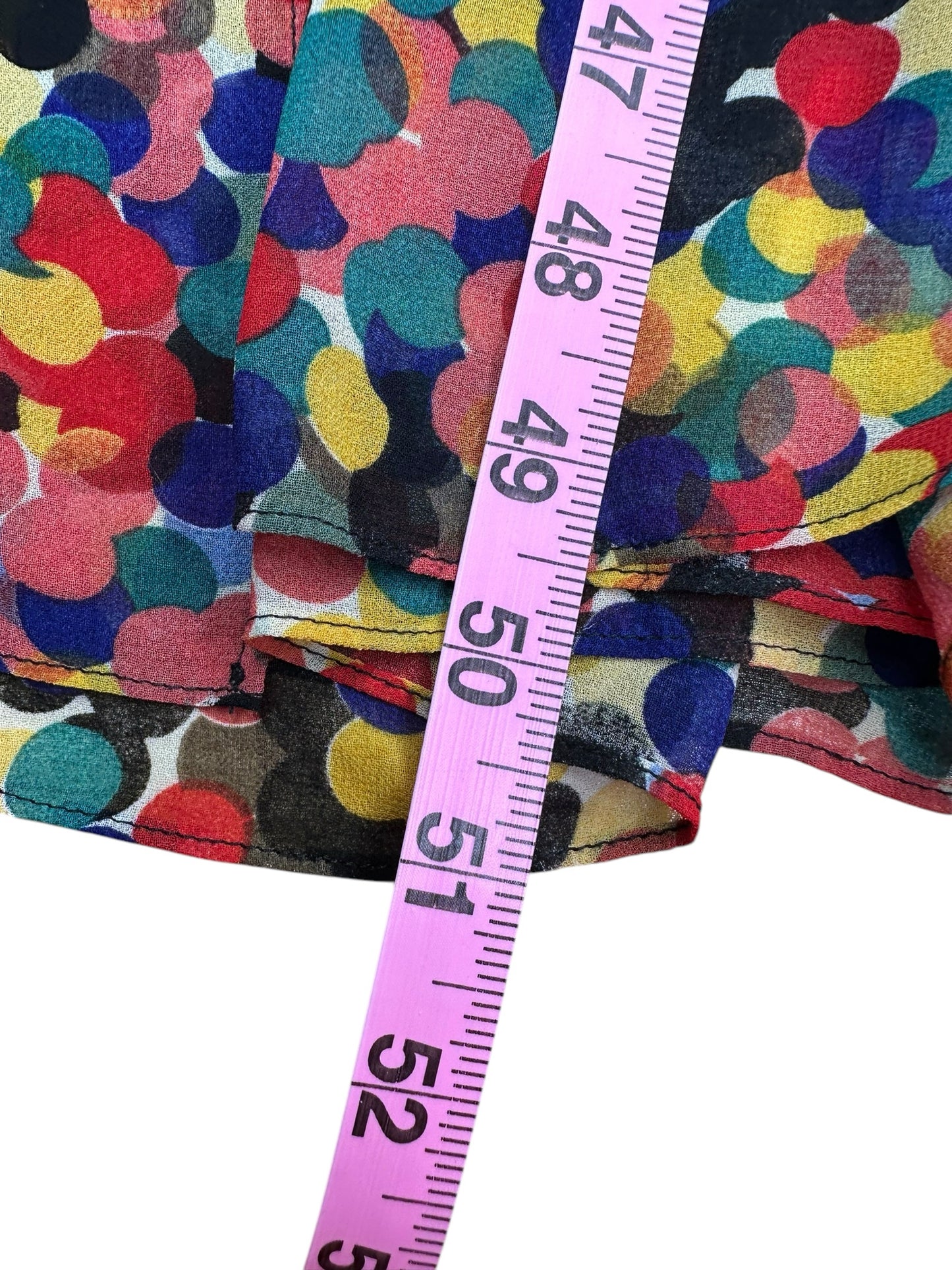 lavender brown Colorful Spotted Long dress Size M