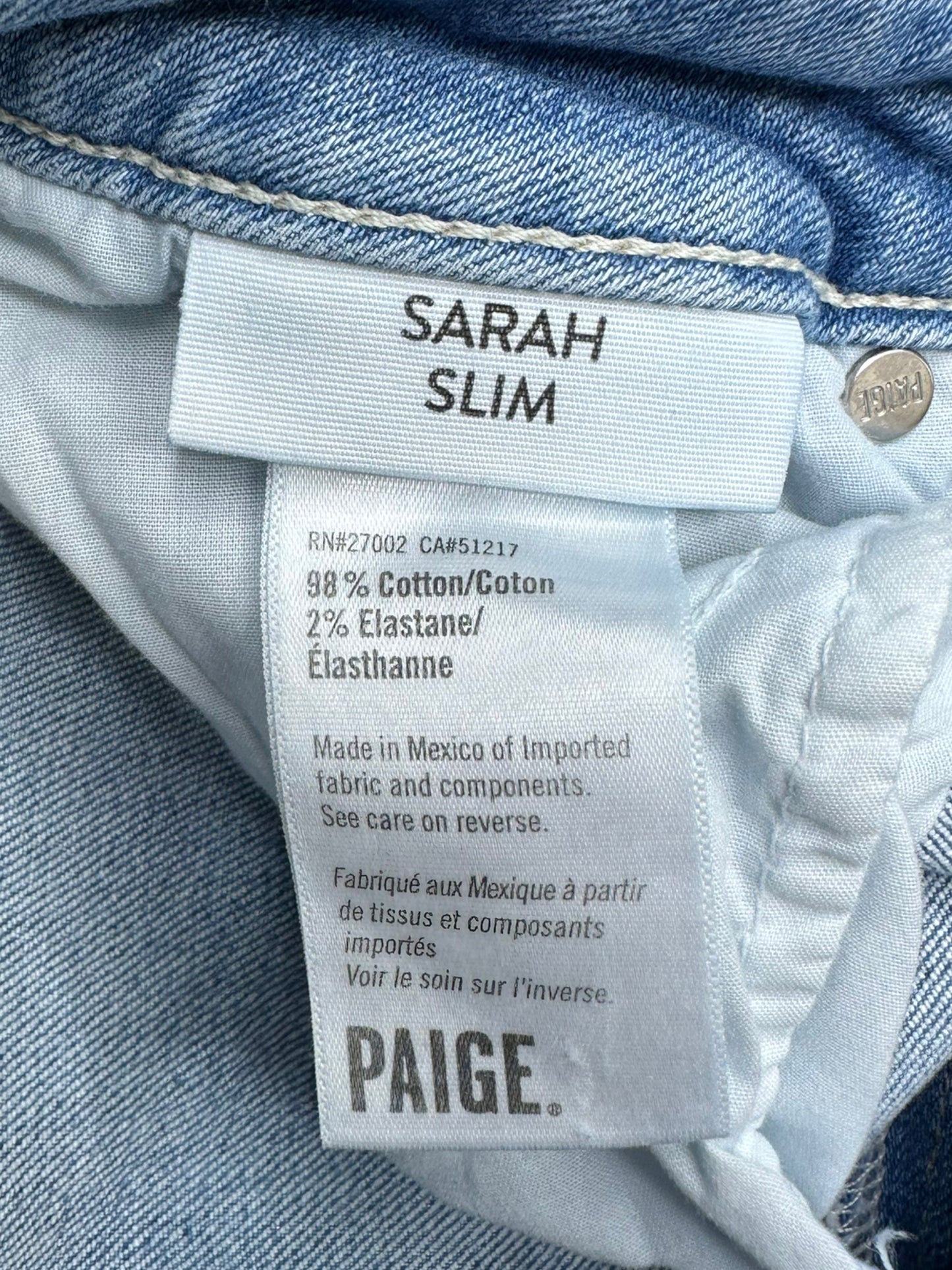 PAIGE Jeans Size 28