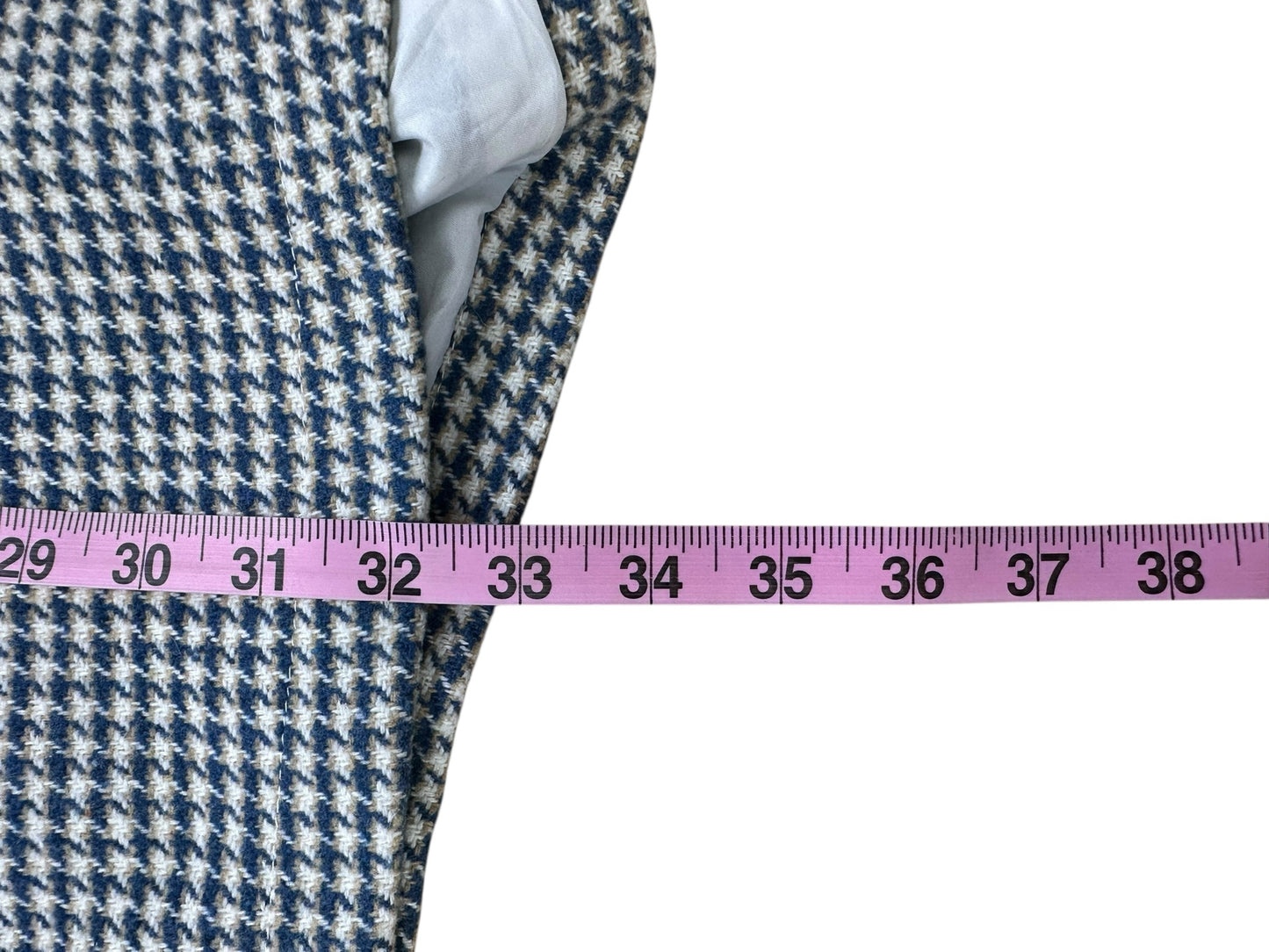 Sage The Label NWT Blue Houndstooth Journaling Romper Size L