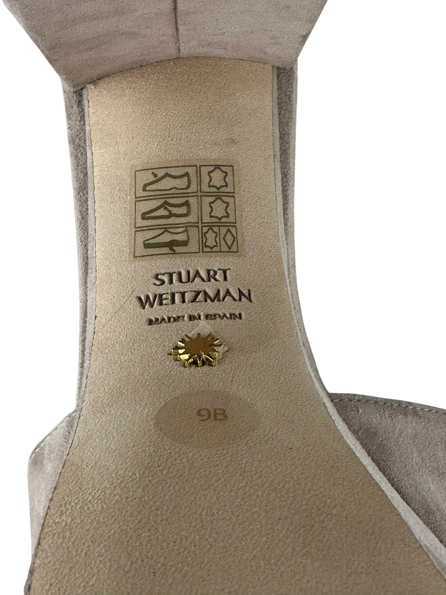 STUART WEITZMAN Lilac Suede Platform Sandal Pump Size 9