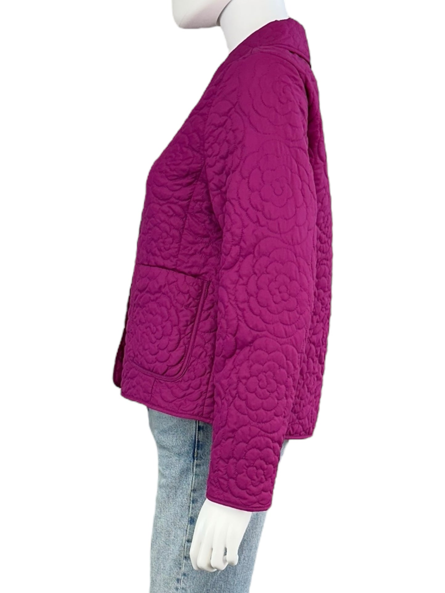 Talbots Purple Quilted Puffer Jacket Size SP