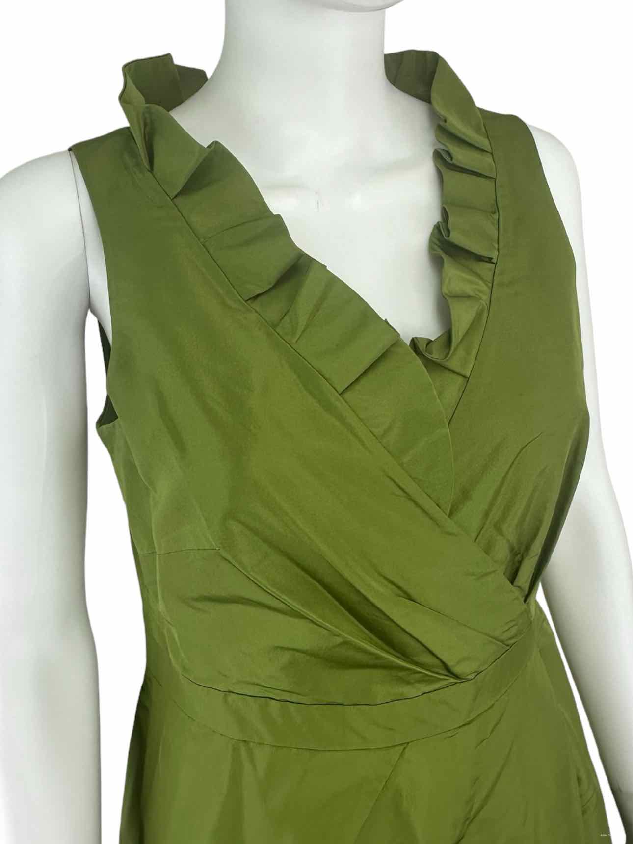 J. Crew Green Silk Cocktail Dress Size 6