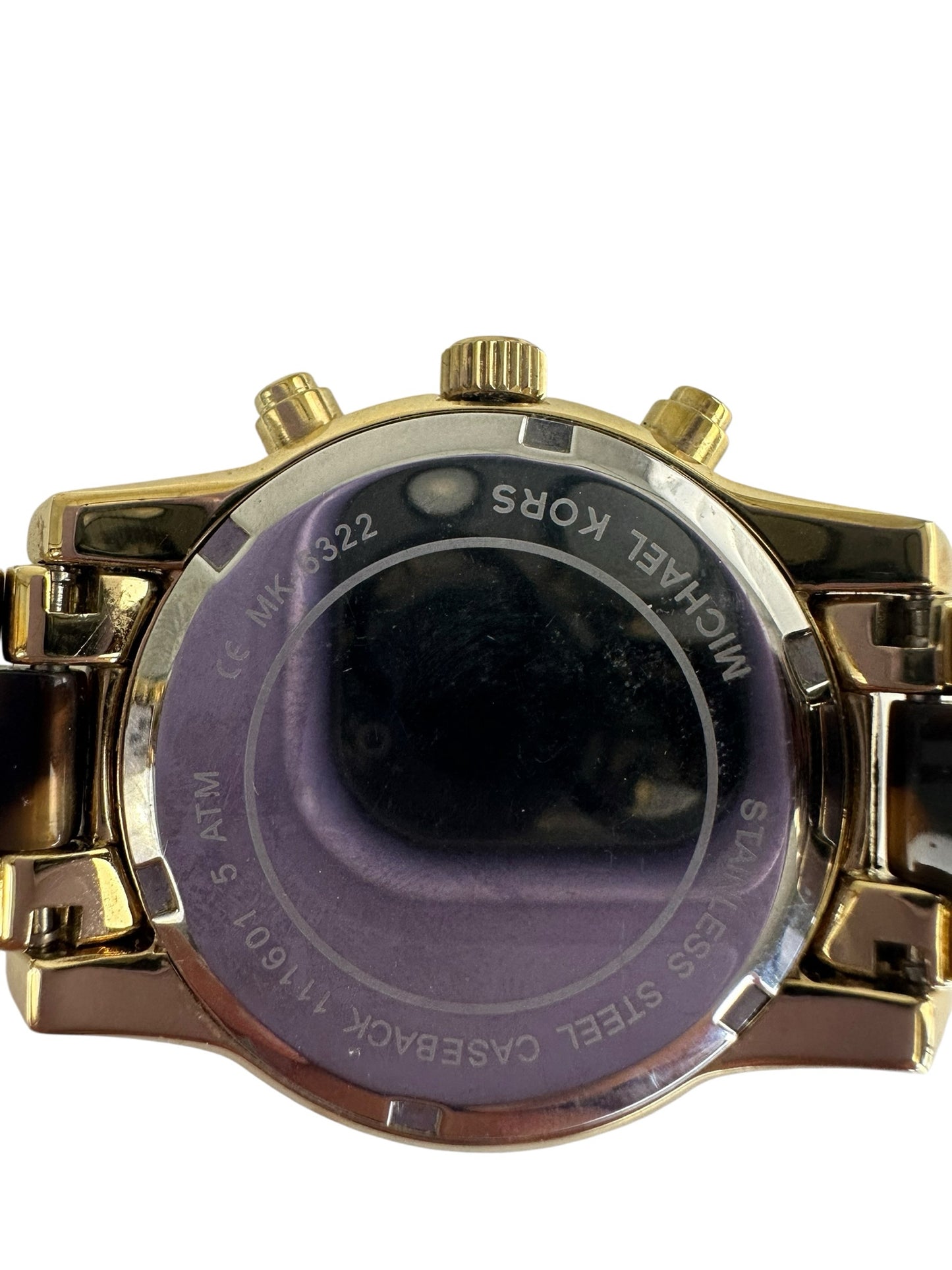 MICHAEL KORS Ritz Tortise Chronograph Crystallized Watch