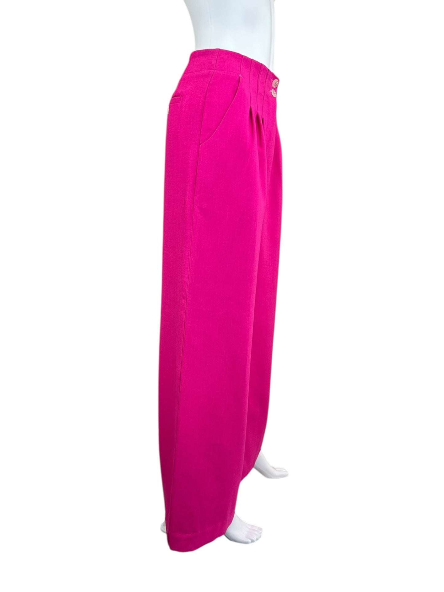 maeve NWT Pink Pleated Wide Leg Trousers Size 2