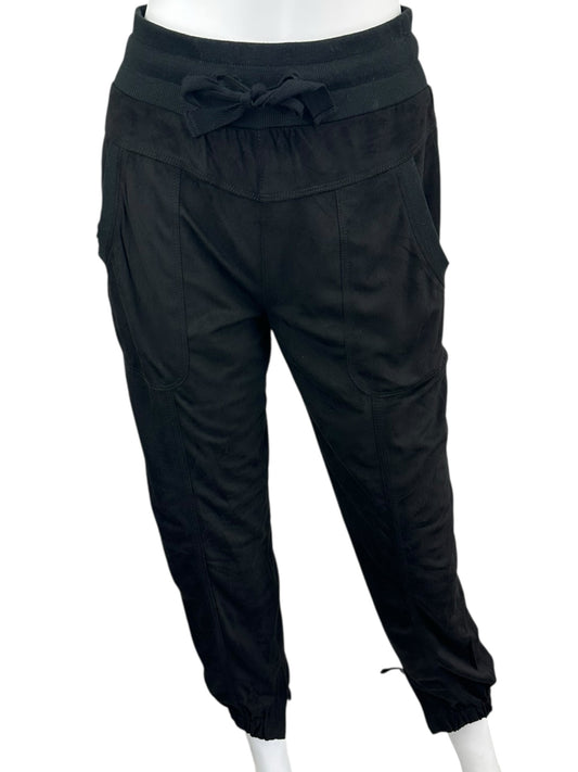 Marrakech Black Vegan Suede Joggers Size XS