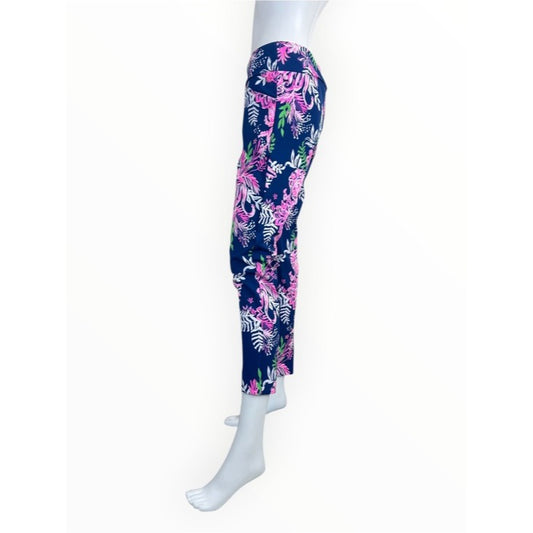 Lilly Pulitzer Luxletic Corso Ruffle Your Tailfeathers Golf Pants Size 6