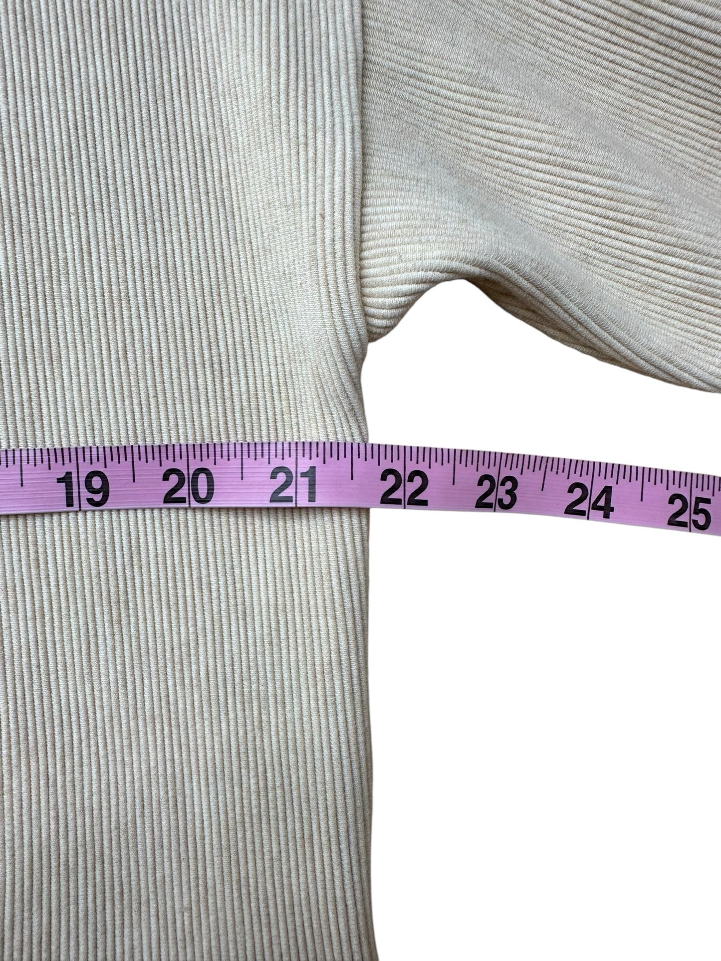 VARLEY Cream Rosanne Zip Through Sweat Jacket Size M