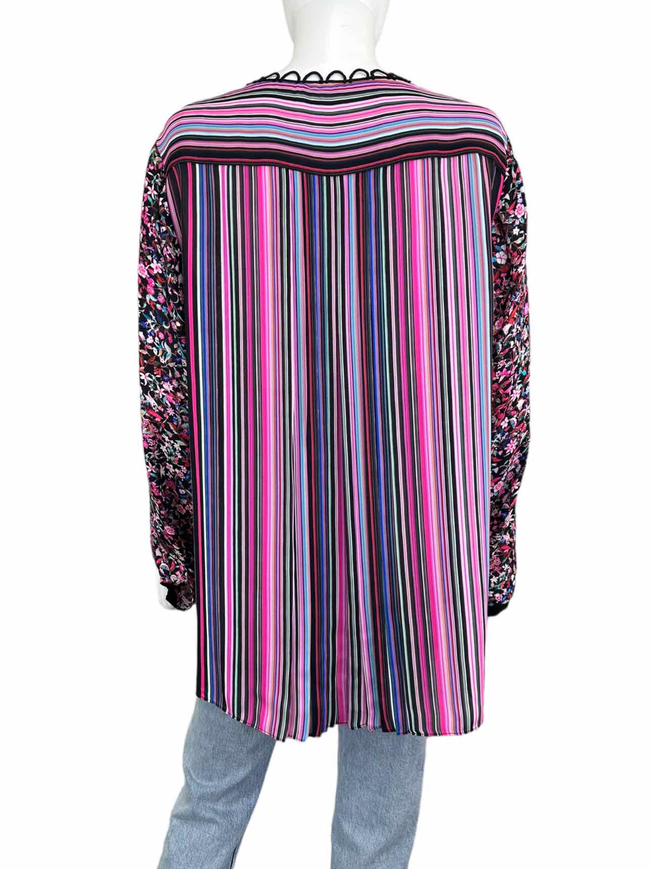 ELIE TAHARI Floral Print Button-down Size XL