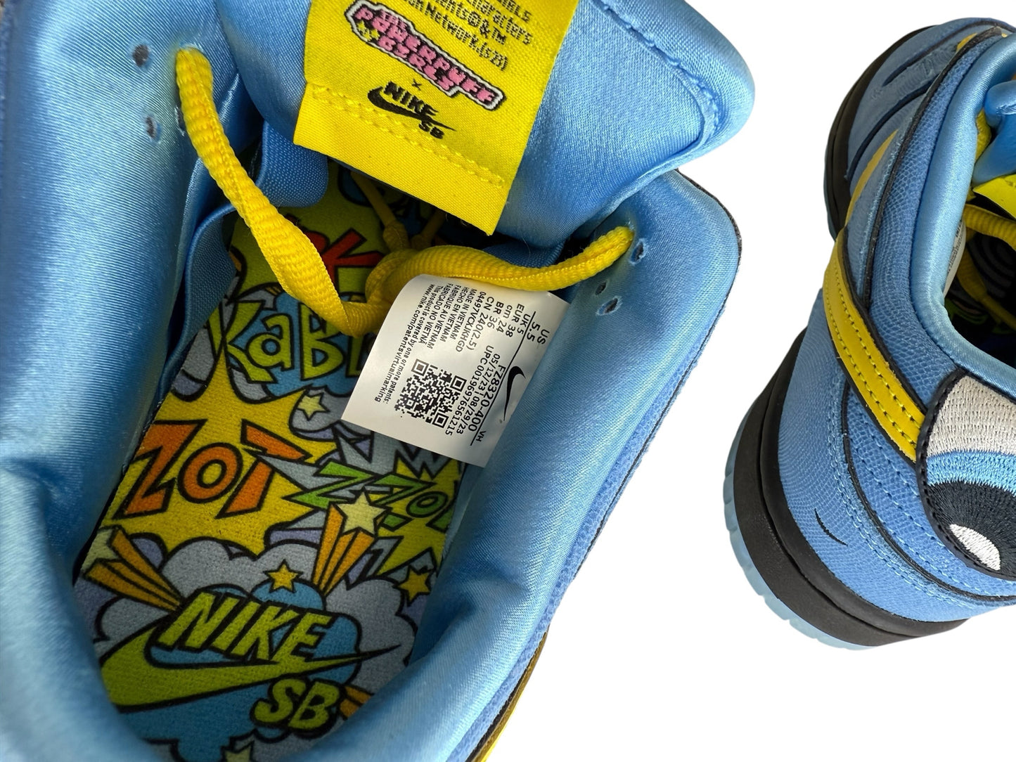 Nike SB Dunk Low Pro x Powerpuff Girls 'Bubbles' Dunk Low Sneakers Size 7