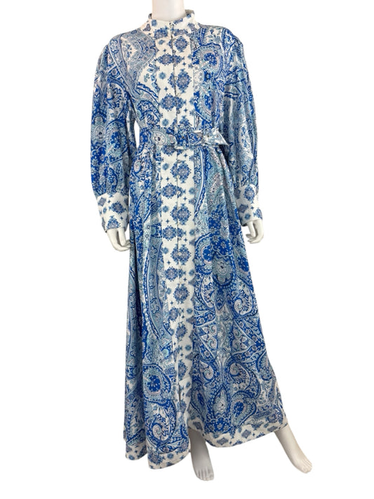 RAISHAMA Studio NWT Blue Maya Floral Shirt Dress Size 18
